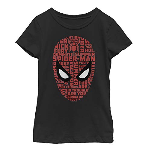T-shirt Spider-Man Marvel fille noir pour l'école et le skate