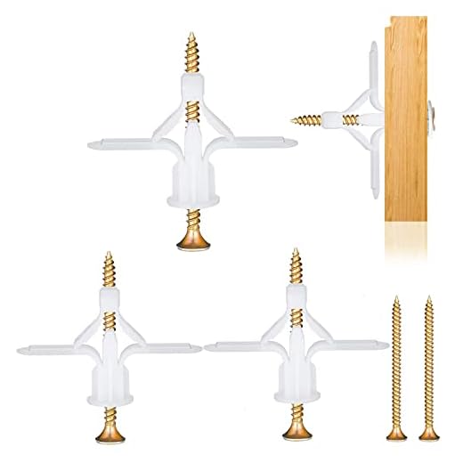 Tacos de Yeso Autoperforante, Incluye Tornillos, Tacos Para Placas de Yeso, Tacos Para Placas Ligeras, Tacos Para Paneles de Yeso-50pcs