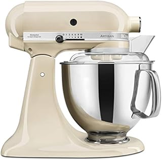 KitchenAid 4.8 Litre Artisan Stand Mixer 5KSM175PS with Bowls and Standard attachments (Almond Cream)