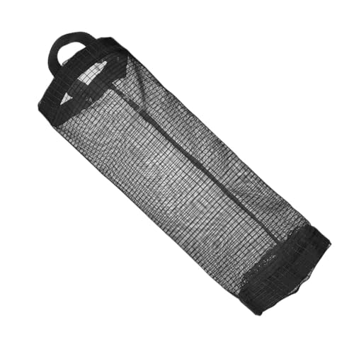 iplusmile Organizador de Usar Bolsas de de Poliéster de Basura Negro Colgador de Pared, Soporte Fácil Plástico para en Armarios y Baños