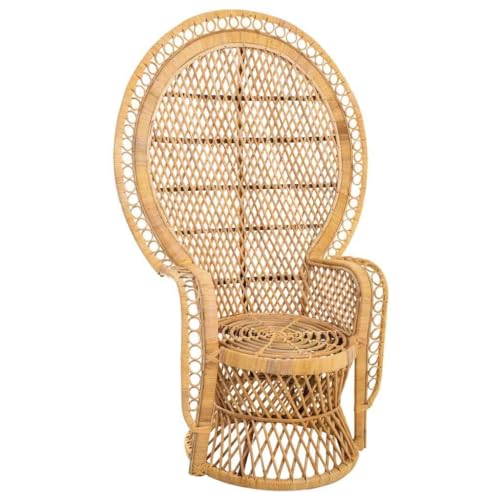 WANDERLUST DECO Sillón Vintage de bambú marrón 96x49,5x140