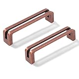Vicycmc Antique Copper Zinc Alloy Solid Cabinet Pulls 3-3/4...