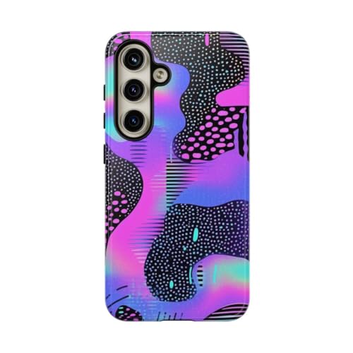 Coque Samsung S24 Violet vaporwave pour revivre l'ambiance des nuits néon