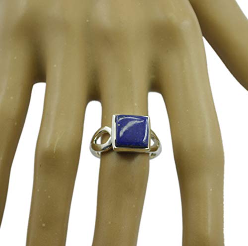 Bague lapis-lazuli véritable argent 925 sterling femme