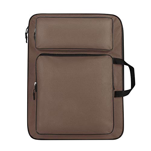 Image of ITODA A3 Art Portfolio Carry Case Bag Drawboard Tote Handheld Storage Portable Shoulder Lightweight Box for 8k Sketch Pad Artist Drawing Painting Supplies