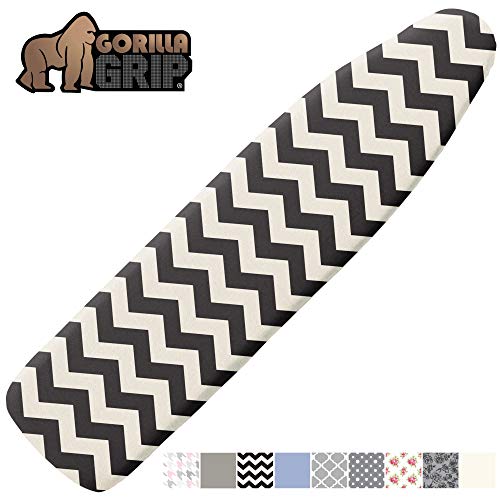 Gorilla Grip Reflective Silicone Ironing Board Cover, 15x54, Fits Large and Standard Boards