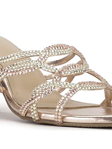 Image of Marie Claire Womens PAIGE MULE Heels, Rose Gold, (7715538)