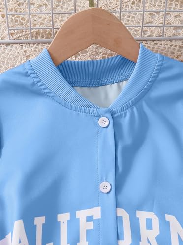 Image of Hilinker Girls 3 Piece Outfits Graphic Tank and Short Sleeve Cardigan with Shorts Set