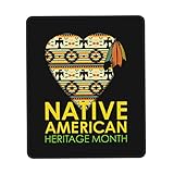 Mauspad Des Amerikanischen Indigenen Kulturerbes Schreibtischunterlage Langlebiges Mausmatte Premium Tischunterlage Für Zuhause Büro Reisen 25X30CM