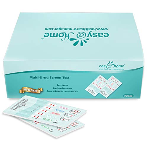 Easy@Home 5 Panel Instant Drug Test Kits [25 Pack] - Testing Marijuana (Thc), Coc, Opi 2000, Amp, Met/Mamp- Urine Dip Drug Testing -#Edoap-254 #TOP1