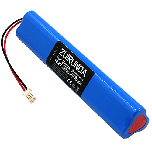 ZUIRUNDA 10.8V 2500mAh NI-MH Persianas Solares y Claraboyas Común para Velux 946933 con Cable y Enchufe Batería de Repuesto Cover
