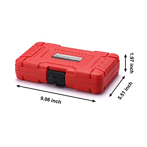 Mixpower 14 Pieces 1/2-Inch Drive Shallow Impact Socket Set, 3/8-Inch To 1-1/4 Inch, Cr-V, Sae, 6 Point, Shallow, 14 Pieces 1/2" Dr. Shallow Socket #TOP6