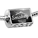 Chalkboard Smokey Mountains - Tennessee Charm Fits All European Bracelets Indoor and Outdoor Camera with Night Vision