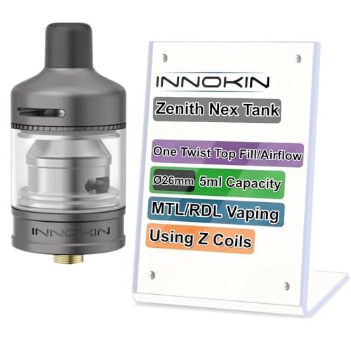 Atomiseur Ze-nith Nex de 5 ML pour savourer vos résistances Z-Coil 0,3 ohm et 0,8 ohm