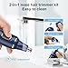 XOOMRSCP Nose Hair Trimmer for Men, Women & Adults, USB Rechargeable, Painless & Powerful, Dual Edge Blades, IPX7 Waterproof, Facial & Ear Hair Trimmer