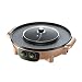 Produktbild YJIUJIU Hot Pot Grill, Koreanische Art-Backform Elektrische Hot Pot Barbecue Rauchfreier Elektrischer Grill Barbecue Hot Pot Doppeltopf,Gold