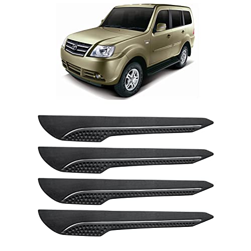 Image of AOSIS-Car Bumper Protector /Bumper Guard for Tata Sumo Grande MKII with Single Chrome Stripe (4-Pcs)