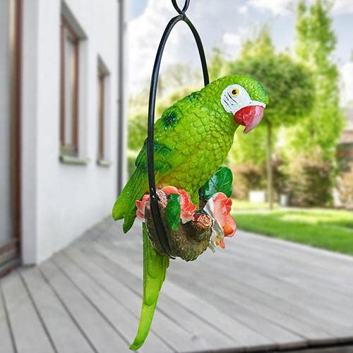 Auuny TSU3AE42MZQ32BL8I Garden Hanging Parrot Statue Perching thumb #6