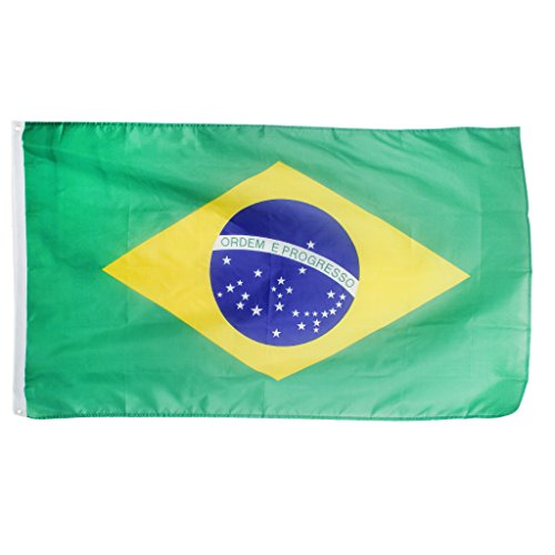 Bandeira Grande do Brasil 90 x 150 cm tecido de poliéster
