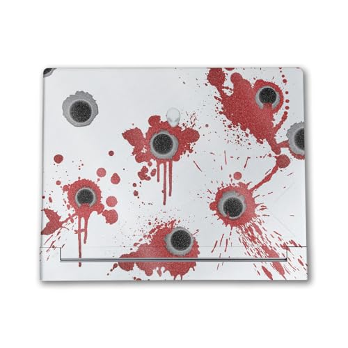 Image of Glossy Glitter Laptop Skin Compatible with Alienware X16 R2 (2024) - Bullet Holes - Premium 3M Vinyl Protective Wrap Decal Cover - Easy to Apply | Crafted in The USA by MightySkins