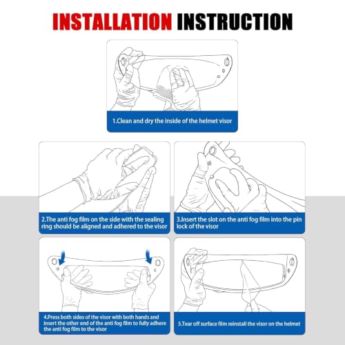 Image of PSLER Shatterproof Motorcycle Helmet Visor for HJ-34P C10,(Film&Purple) | Impact-Resistant,UV400 Protection, Motorcycle Tinted Face Shield for HJ-34P C10,Visor Replacement
