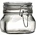 Bormioli Rocco Fido Square Clear Jar, 17.5 Ounce - Set of 6