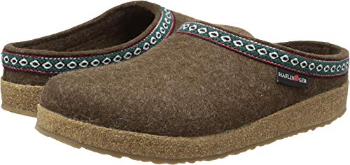 Image of HAFLINGER Men's Gz Classic Grizzly Slippers, Chocolate, 15