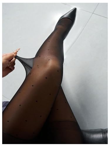 Image of SOLY HUX Women's High Waisted See Through Tights Party Club Stockings Pantyhose