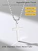 PROSTEEL Stainless Steel Cross Pendants 316L Stainless Steel Crucifix Necklace Chain Prayer Jewelry Cross Necklace #4