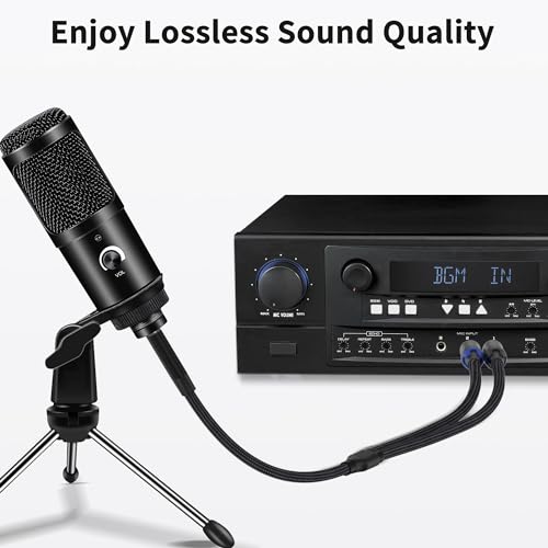 Câble 3,5 mm vers RCA mâle HiFi avec coque en métal robuste - 7