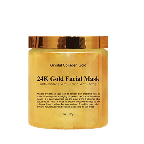 24k Gold Peel Off Mask Anti Wrinkle Anti Aging Facial Mask Face Care Whitening Face Masks Skin Care Face Lifting Firming Mask, 250g Cover