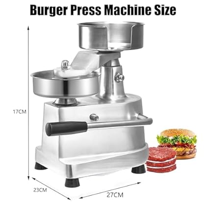 Burger-Maker, Hamburger-Maker, kommerzieller Burger-Press-Maker, Hamburger-Presse aus Edelstahl, Burger-Maschine für Rindfleisch, Schweinefleisch, Hühnchen, vegetarische Patties – Bild 7