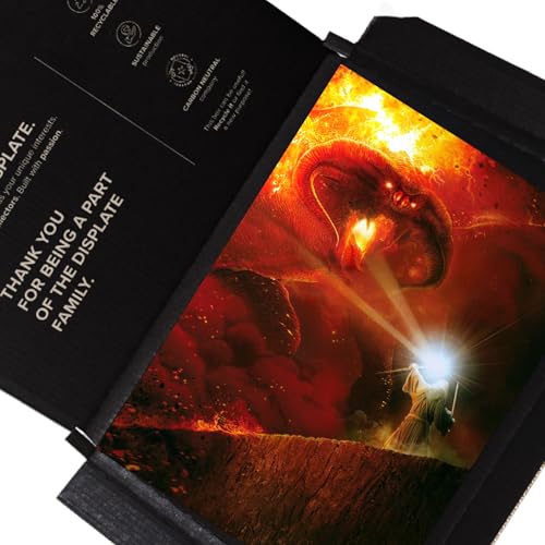 Displate Officiel Lord of the Rings Métallique Fixation Magnétique Licence Officielle Image Affiche de Haute Qualité You shall not pass! - Größe M - hauteur 45 cm largeur 32 cm. – vue 5
