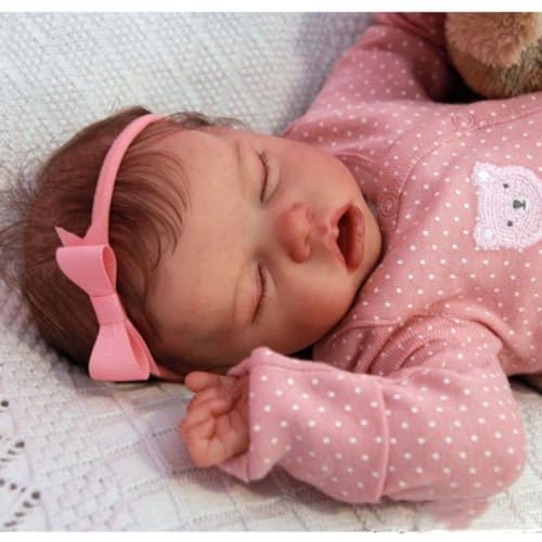Muñeca Reborn Bebé Silicona 18 Pulgadas Cuerpo Completo miniatura 1