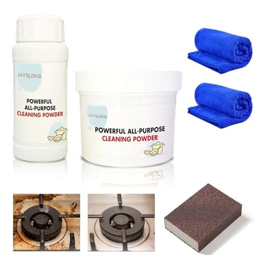 Potente Agente Limpiador Polvo Multiusos Cocina, 2pcs Agente Limpieza Polvo Burbujas Multifuncional para Limpieza Doméstica Agente Limpieza Suciedad Fuerte y Pesado (250g+110g)