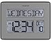 La Crosse Technology Atomic Wall/Table Clock, Metal, 7.5-inch H x 9.75-inch W x 1-inch D (513-1419) (513-1419-INT)