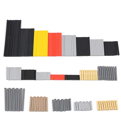 RGEAR Technik Ersatzteile Set, Technik Teile Set Kreuz Achse Stange, Achse mit Stop usw, Kompatibel mit Lego Technic (Zufällige Farbe), (ZJ03320L15S) Cover