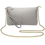 Uromee Wristlet Wallet Clutch Purses for Women Genuine Leather Crossbody Bag Handbag with Detachable Shoulder Chain - Image 2