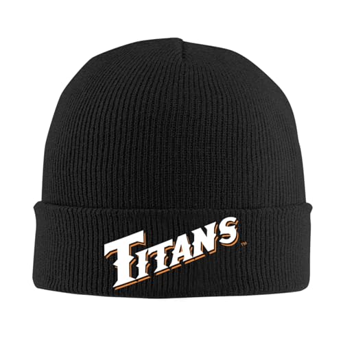 Cal State Fullerton Titans Beanie Hat for Men and Women Winter Warm Hats Knit Slouchy Thick Skull Cap Black