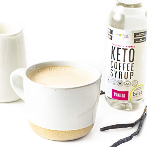 Wholesome Yum Keto Coffee Syrup - Sugar Free Vanilla Syrup With Monk Fruit & Allulose - For Hot And Cold Drinks - Naturally Sweetened & Flavored, Non Gmo, Low Carb, Gluten-Free, Vegan (12 Fl Oz) #TOP3