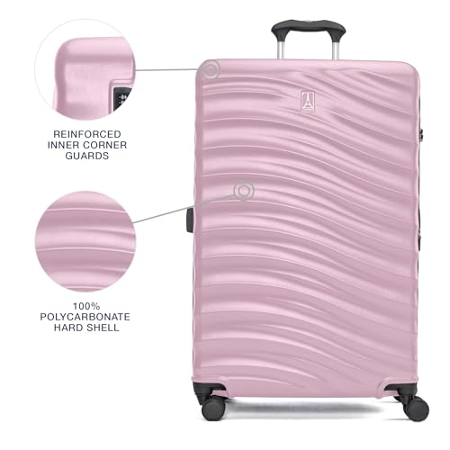 Image of Travelpro Maxlite Air V2 Hardside Expandable Checked Luggage, 8 Spinner Wheels, Lightweight Hard Shell Suitcase, TSA lock, Pink, Checked Large 28-Inch