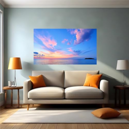 Vinilo pared puesta de sol para tapar imperfecciones sin obras 2