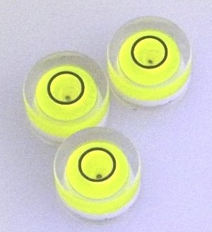 Three 14mm Circular Bubble Spirit Level Use with Tripod NEW