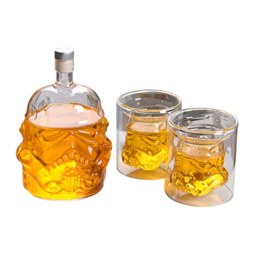 Whiskey Decanter Set, Personalized Decanter,Whiskey Decanter Crafted with Clear Glass for Liquor, Scotch, Bourbon, Brandy, Vodka, Cocktail(B)