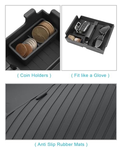 Image of CDEFG 3PCS for 2025 2026 Toyota 4Runner Center Console Organizer Front Row Passenger Side Dash Organizer Storage Box for 2026 Toyota 4Runner Accessories 2025 Center ConsoleTray w /Coin Holder
