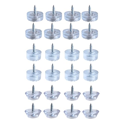 AWOXIHJ 24 Stück Gummipuffer Little Foot Gummifüße Schraubbar zum Schutz von Exquisite Kleinmöbeln, kleines Audio Mini silikon Füße