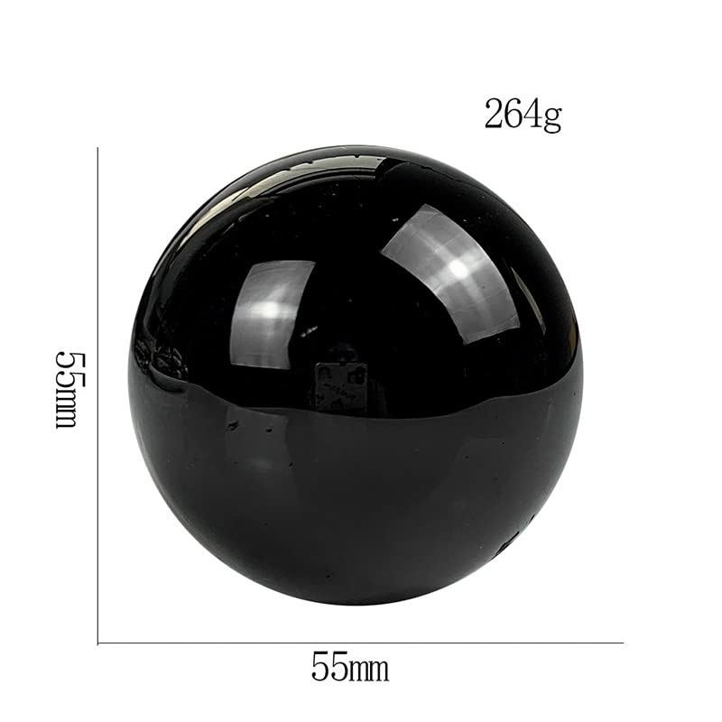 Bola de cristal de obsidiana natural de 55 mm para decoración elegante del hogar 3
