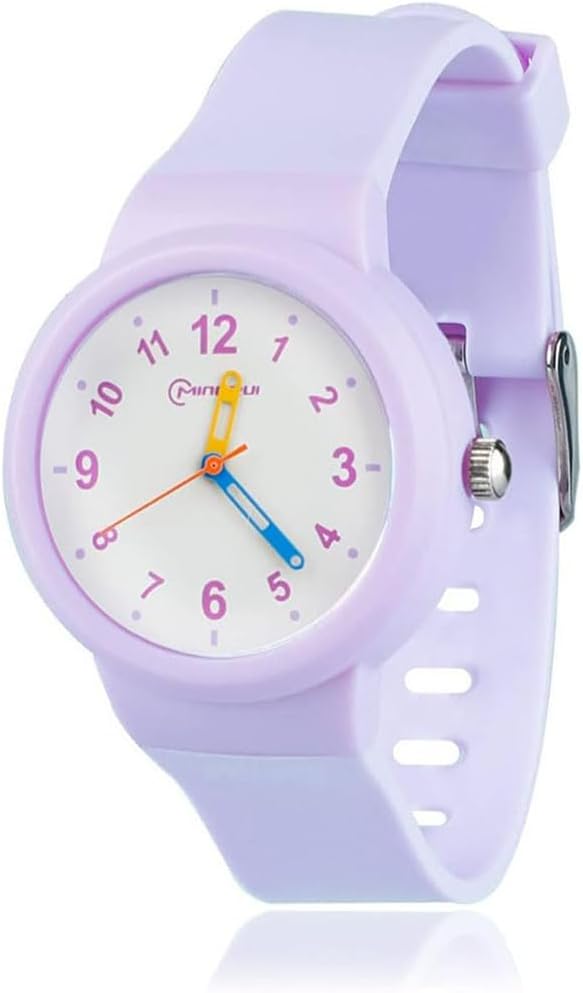 X springKids Watch, Child Analog Safety and Comfortable Toddler Learning Time Wrist Watch, Waterproof Shock Resistant Kids Watch, Easy to Read Time Wrist Watches for Kids as Gift