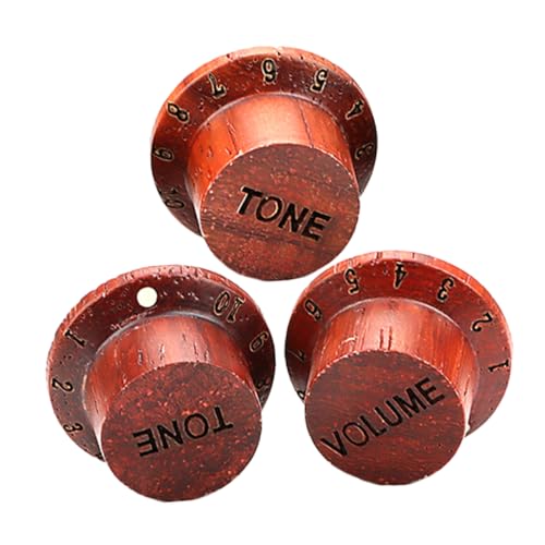 Homoyoyo 3個吉他用コントノブ 音量 トーン用 簡単取り付け 耐久性 ギターエ