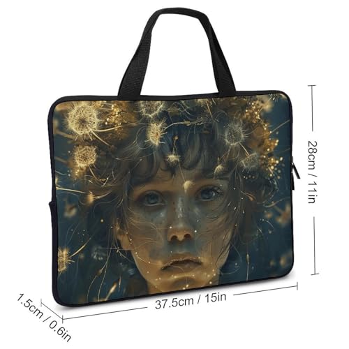 Bolso para Laptop 15 pulgadas Arte Dandelion Unisex miniatura 2